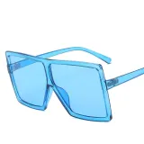 Multicolor Sunglasses Square Oversized UV Protection Retro Flat Top With Frame Unisex