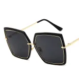 Sunglasses Multicolor Fashion Square Flat Mirrored Lens Metal Plastic Frame
