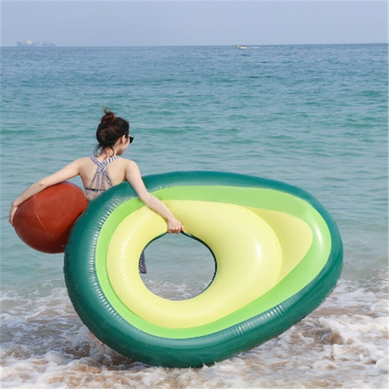 Green Avocado Inflatable Swimming Circle For Kids Child Adults