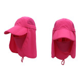 UV Protection Wide Brim Sun Hat With Detachable Peaked Cap