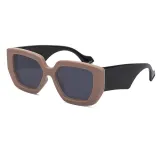 Sunglasses Retro Square Oversized Frame Wide Glasses Legs Retro Eyewear