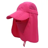 UV Protection Wide Brim Sun Hat With Detachable Peaked Cap