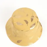Double-Sided Reversible Sunhat Feather Print Bucket Cap