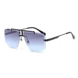 Sunglasses Irregular Polygon Oversize Rimless Classic Aviator UV Protection Goggle