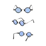 Sunglasses Small Round Lens Retro Punk Frame Rock Hip Hop Glasses