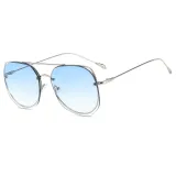 Sunglasses Metal Irregular rhombus Lens Frame Aviator Eyewear