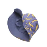 Double-Sided Reversible Sunhat Fruit Pineapple & Banana Bucket Cap