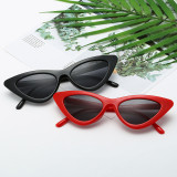 Sunglasses Multicolor Triangle Funny Retro Vintage Narrow Cat Eye Shade With Frame