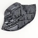 Double-Sided Reversible Sunhat Newspaper Bucket Cap