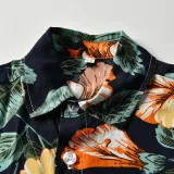 Kids Boys Print Sandy Beach T-shirts and Short Two-Piece Outfit