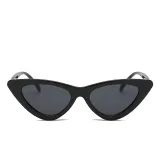 Sunglasses Multicolor Triangle Funny Retro Vintage Narrow Cat Eye Shade With Frame