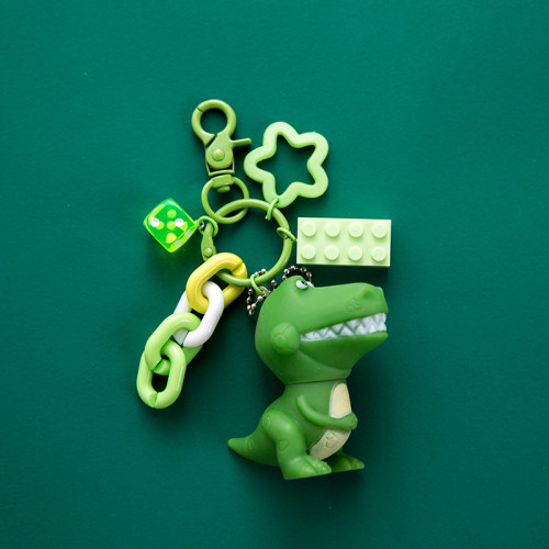 Keychains Green Dinosaur Cute Cartoon Key Chain