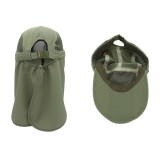 UV Protection Wide Brim Sun Hat With Detachable Peaked Cap