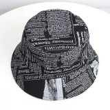 Double-Sided Reversible Sunhat Newspaper Bucket Cap