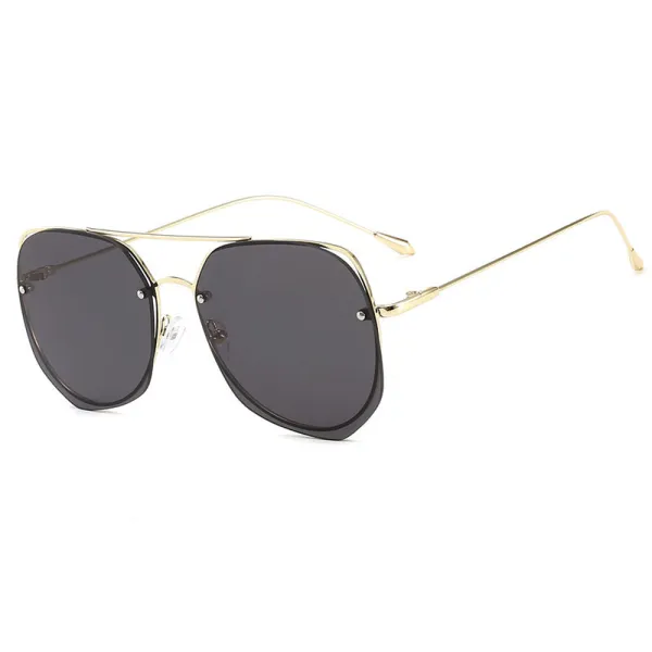 Sunglasses Metal Irregular rhombus Lens Frame Aviator Eyewear