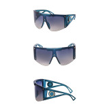 Sunglasses Multicolor Oversized Mirror One Piece Sport Style Windproof Goggle