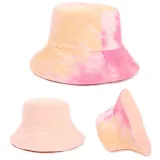 Double-Sided Reversible Colorful Ink Sunhat Tie Dye Bucket Cap