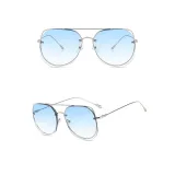 Sunglasses Metal Irregular rhombus Lens Frame Aviator Eyewear