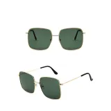 Sunglasses Multicolor Fashion Square Aviators Sunglasses Flat Mirrored Lens