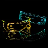 Cyberpunk LED Glasses Target Locked Futuristic Glasses Glow Eyewear