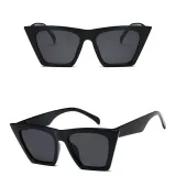 Sunglasses Trendy Cateye Flat Bottom Square UV Protection Vintage With Frame Shades