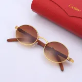 Sunglasses Fashion Round Wood Glasses Legs Tinted Lens Vintage Frame Eyewear