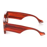 Sunglasses Retro Square Oversized Frame Wide Glasses Legs Retro Eyewear