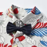 Toddler Kids Boys Print Beach T-shirts and Short Two-Piece Outfit