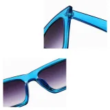 Sunglasses Trendy Cateye Flat Bottom Square UV Protection Vintage With Frame Shades
