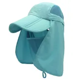 UV Protection Wide Brim Sun Hat With Detachable Peaked Cap