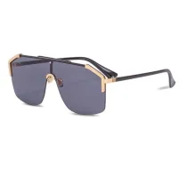 Sunglasses Classic One Piece Rimless Stylish Retro Eyewear