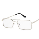 Transparent Sunglasses Rectangle Frame UV Protection Fashion Square Tinted Lens Vintage Sun Glasses