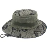Camouflage Net Fisherman Hat Foldable Breathable Sun Hat