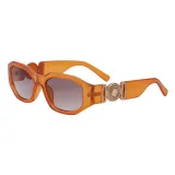 Multicolor Sunglasses Small Square Retro Wide Frame Eyewear