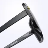 Sunglasses Multicolor Bee Charm Thick Rectangle Oversized Shades Retro Flat Top With Frame