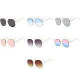 Sunglasses Metal Irregular rhombus Lens Frame Aviator Eyewear
