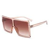 Sunglasses Square Oversized UV Protection Retro Flat Top With Frame Unisex
