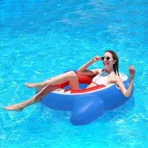 Blue Shark Inflatable Swimming Circle For Kids Child Adults