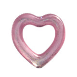 Heart Shaped Sequins Inflatable Swimming Circle For Kids Child Adults