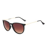 Gradual Sunglasses Multicolor Round Bottom Sport Sunglasses Retro Flat Top With Frame