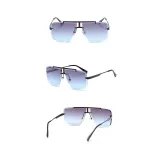 Sunglasses Irregular Polygon Oversize Rimless Classic Aviator UV Protection Goggle