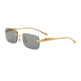 Sunglasses Small Square Lens Metal Leopard Glasses Legs Retro Eyewear