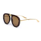 Sunglasses Multicolor Round Diamante Frame Easy Carry Folding Eyewear