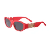 Multicolor Sunglasses Small Square Retro Wide Frame Eyewear