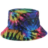 Double-Side Reversible Sunhat Tie Dye Bucket Cap