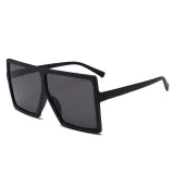 Sunglasses Square Oversized UV Protection Retro Flat Top With Frame Unisex