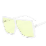 Multicolor Sunglasses Square Oversized UV Protection Retro Flat Top With Frame Unisex