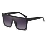 Sunglasses Square Conjoined Lens Flat Top Oversized Eyewear