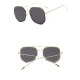 Sunglasses Metal Irregular rhombus Lens Frame Aviator Eyewear