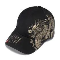 Chinese Dragon Peaked Cap Sunshade Outdoor Baseball Cap